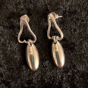 Sterling Silver Earrings vintage Mexican, 9.5g